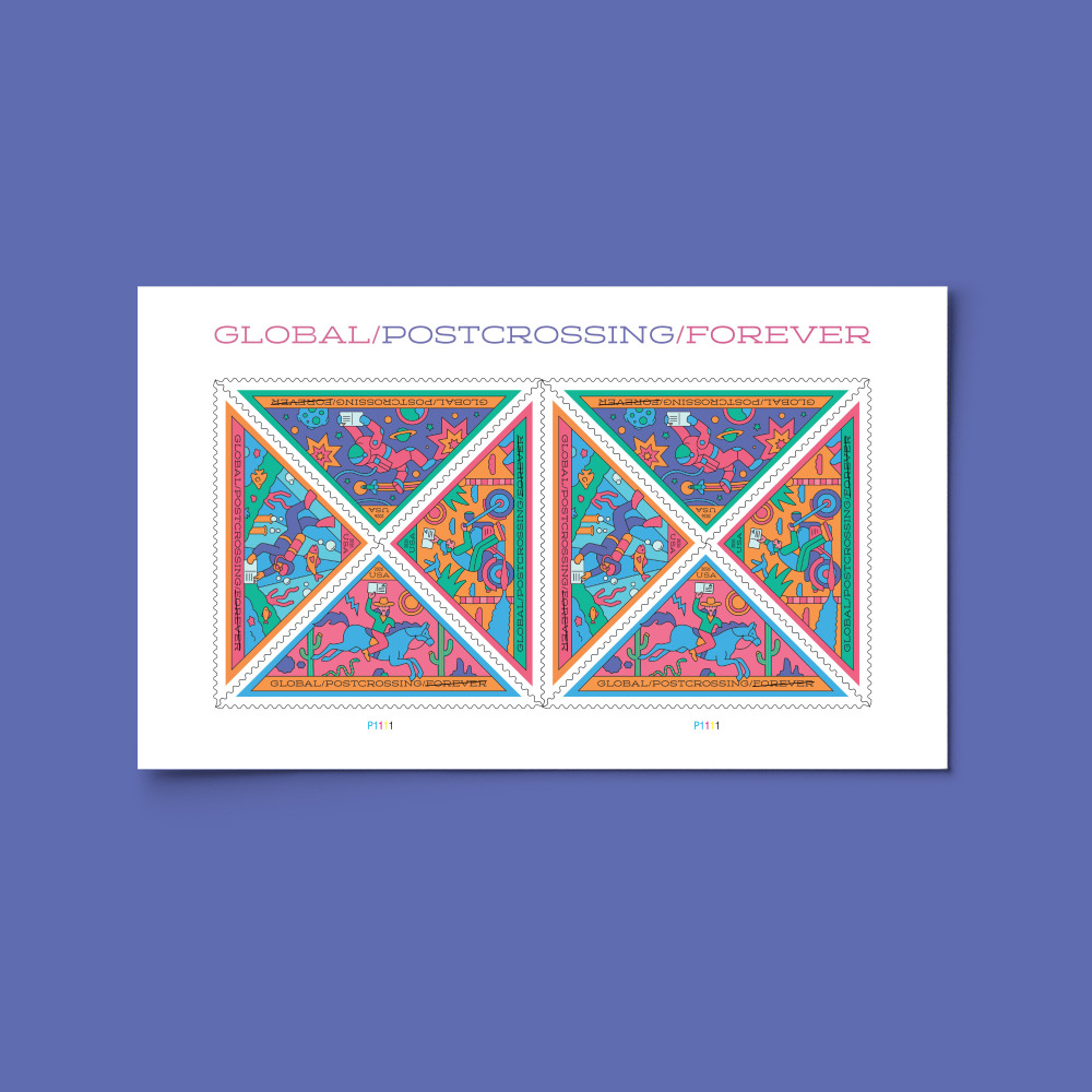 2026 Postcrossing  Forever First Class Postage Stamps