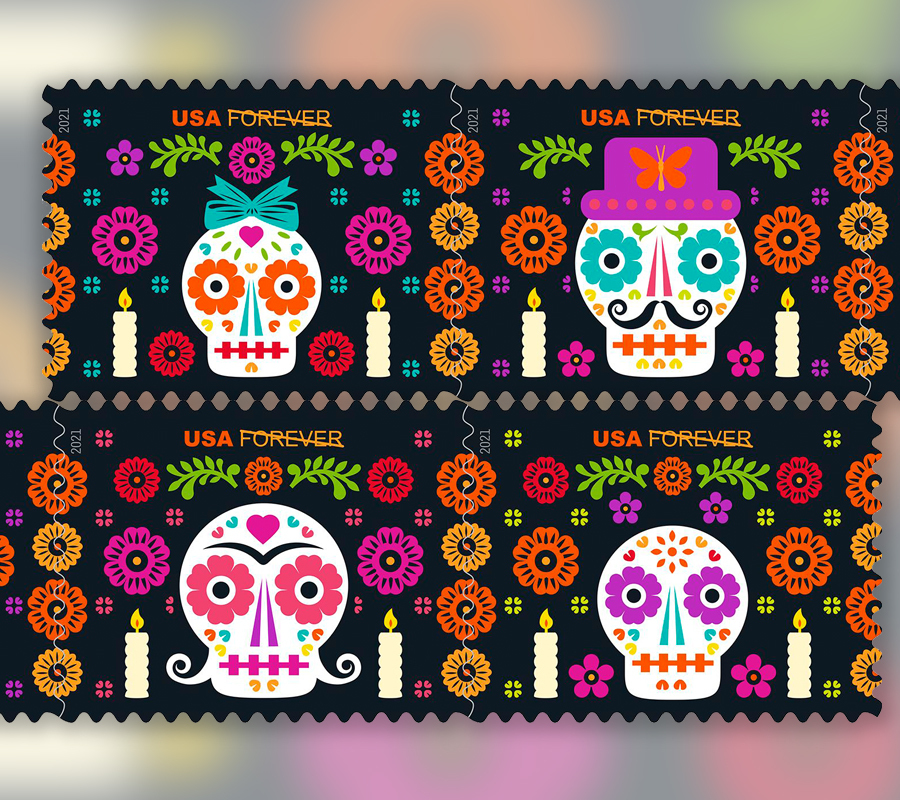 2026 usa first class postage stamps forever Halloween online Discount Sale for  invitations postcard letter Usps square envelope