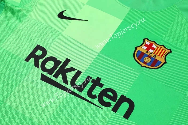 2021-2022 Barcelona Goalkeeper Green Thailand Soccer Jersey-418