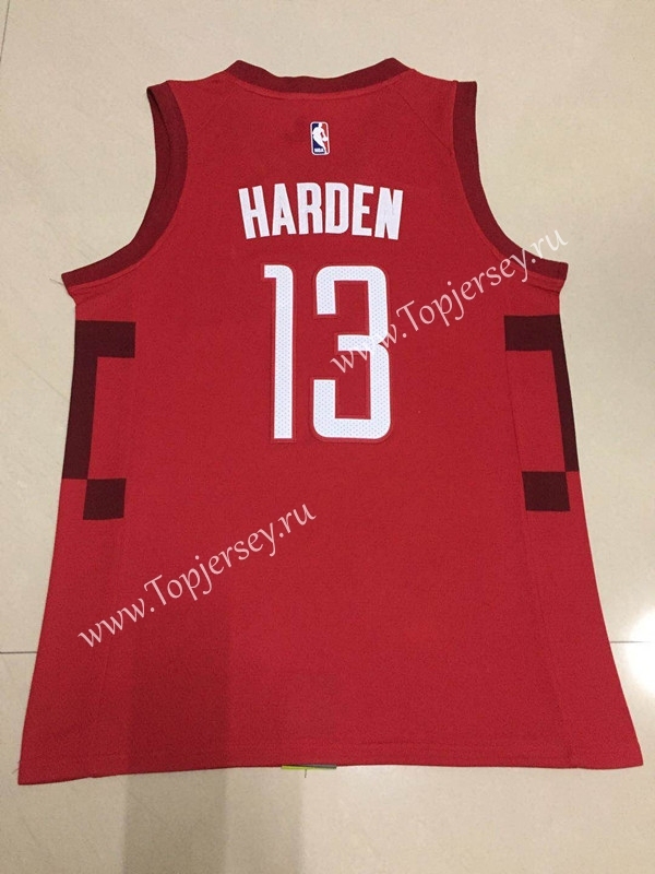 Earned Edition Houston Rockets Red #13 NBA Jersey