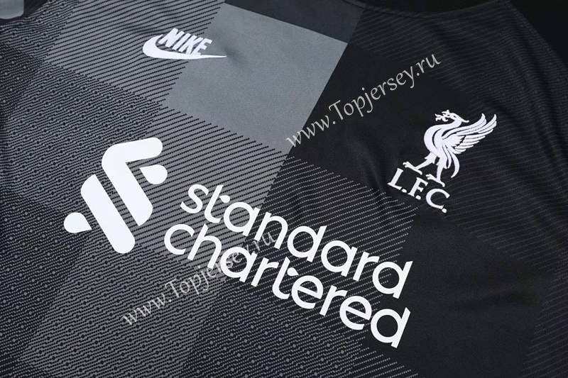 2021-2022 Liverpool Goalkeeper Black Thailand Soccer Jersey-418