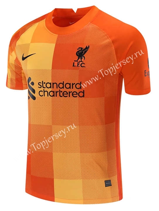 2021-2022 Liverpool Goalkeeper Orange Thailand Soccer Jersey-418