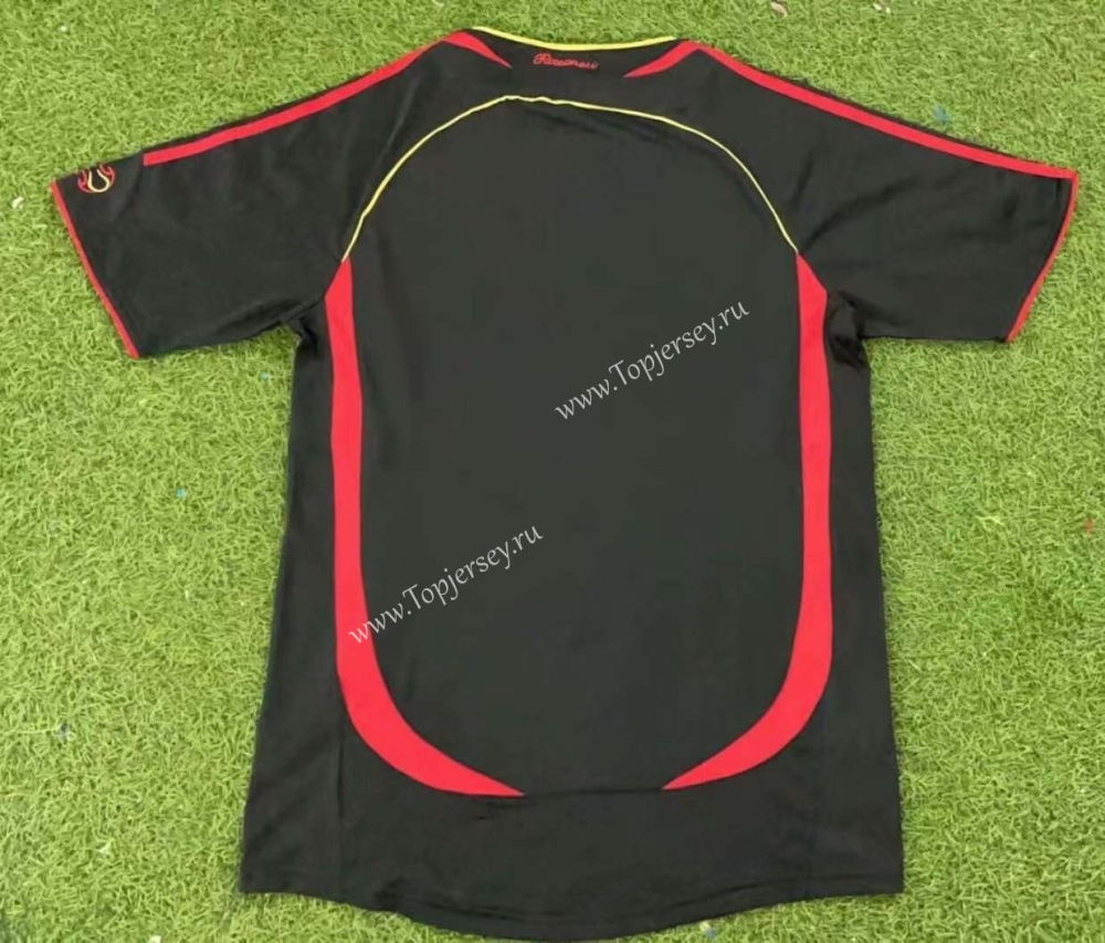 Retro Version 2006-2007 AC Milan 2nd Away Black Thailand Soccer Jersey AAA-503