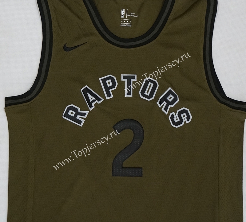 Toronto Raptors Army Green #2 NBA Jersey