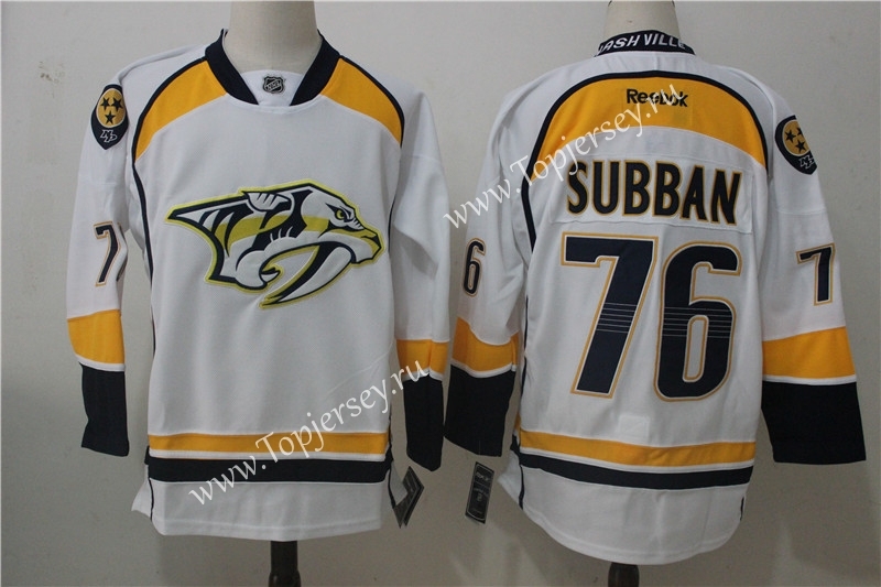 Nashville Predators White #76 NHL Jersey