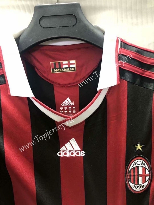 Retro Version 2009 AC Milan Home Red&Black Thailand Soccer Jersey AAA