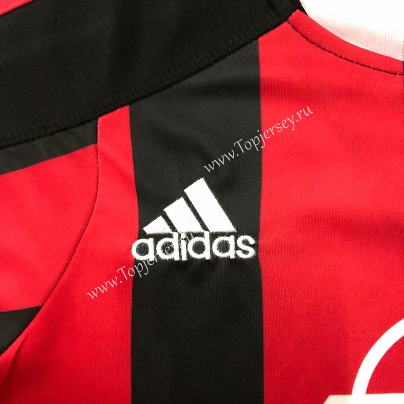 Retro Version 2003-2004 AC Milan Home Red&Black Thailand Soccer Jersey AAA-HR