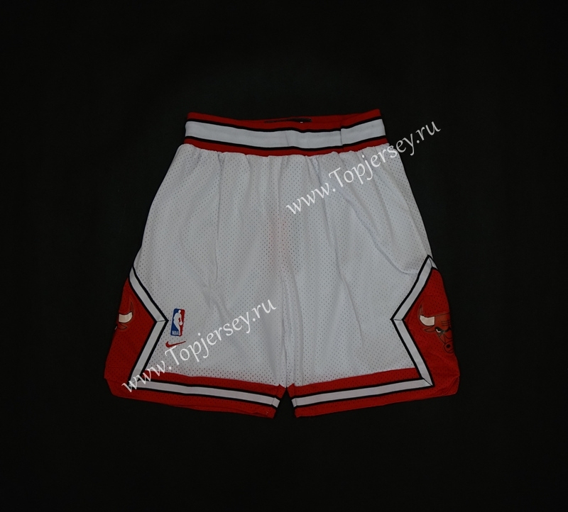 Chicago Bulls White NBA Shorts