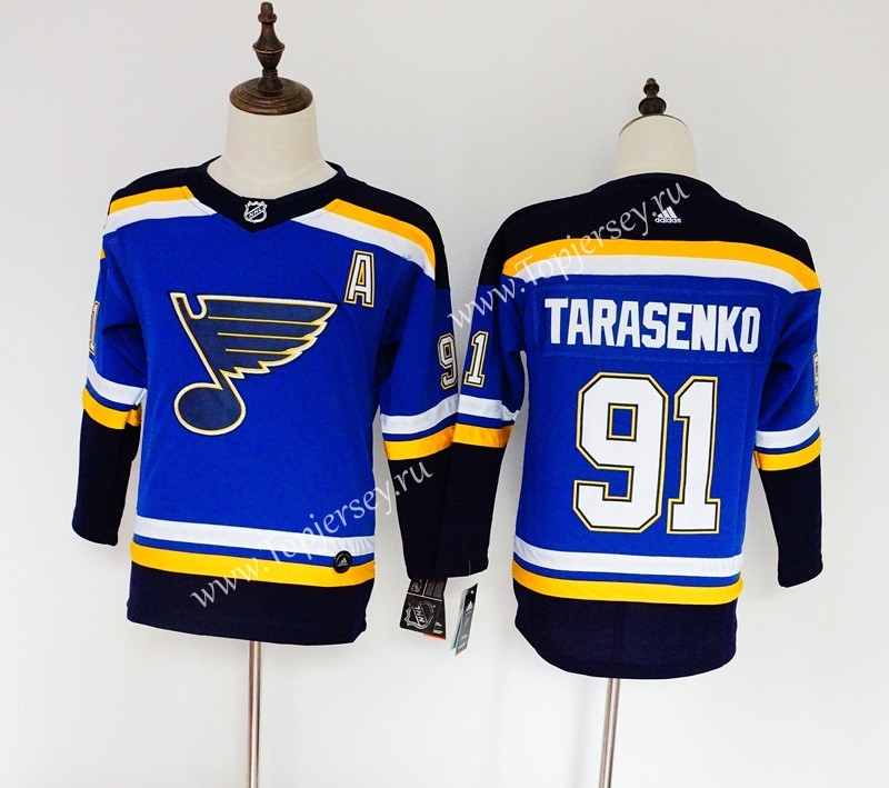 Scottrade Center Blue #91 NHL Jersey