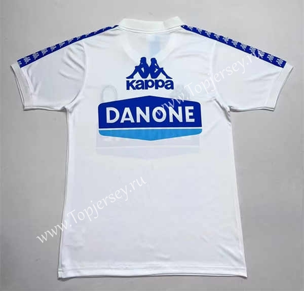 Retro Version 90-92 Juventus White Thailand Soccer Jersey AAA-7568