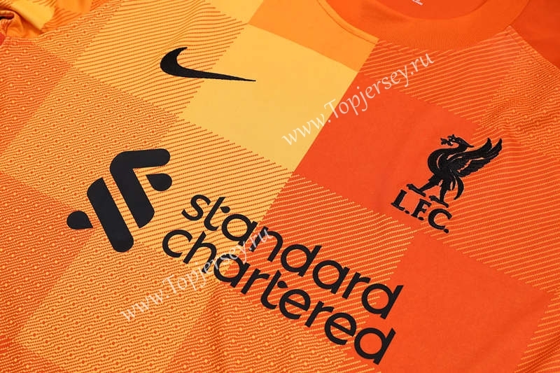2021-2022 Liverpool Goalkeeper Orange Thailand Soccer Jersey-418