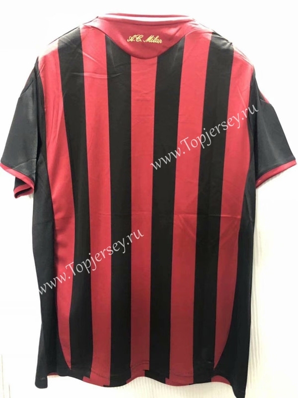Retro Version 2009 AC Milan Home Red&Black Thailand Soccer Jersey AAA