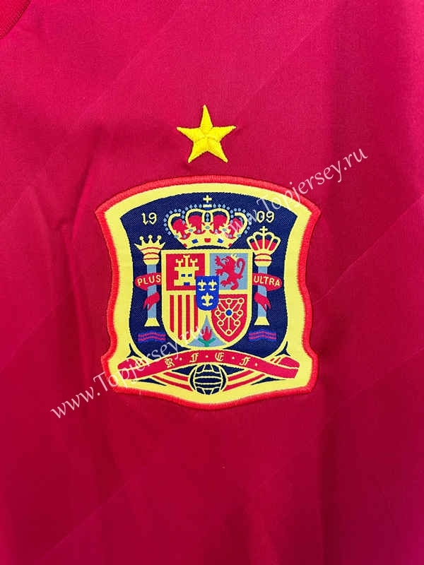 Retro Version 2012 Spain Home Red Thailand Soccer Jersey AAA-811
