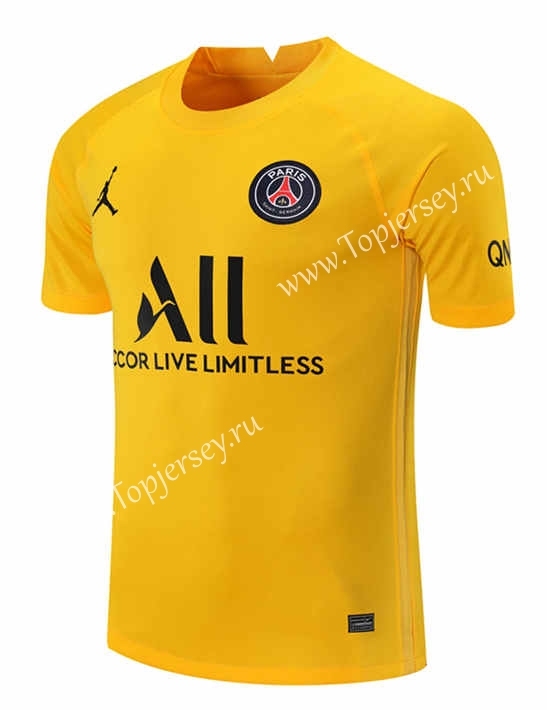 2021-2022 Paris SG Goalkeeper Yellow Thailand Soccer Jersey-418