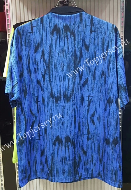 Retro Version 1992-1993 Manchester United Away Blue Thailand Soccer Jersey AAA