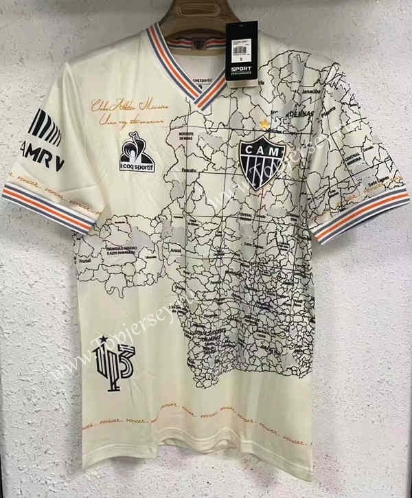2021-2022 Commemorative Edition Atlético Mineiro Beige Thailand Soccer Jersey AAA-9171