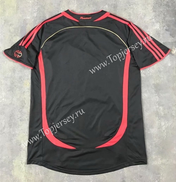 Retro Version 2006 AC Milan 2nd Away Black Thailand Soccer Jersey AAA-SL