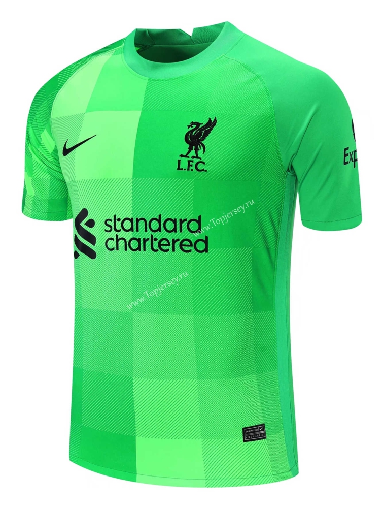 2021-2022 Liverpool Goalkeeper Green Thailand Soccer Jersey-418