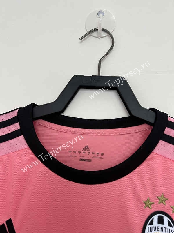Retro Version 15-16 Juventus Away Pink Thailand Soccer Jersey AAA-811