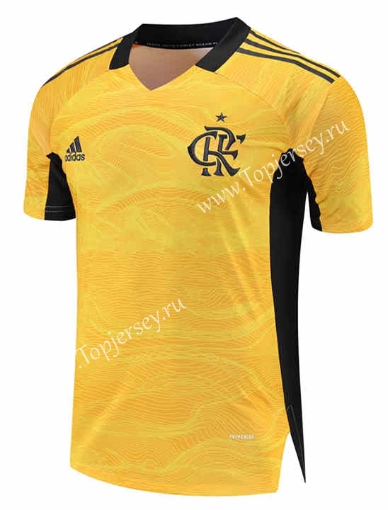 2021-2022 Flamengo Goalkeeper Yellow Thailand Soccer Jersey-418