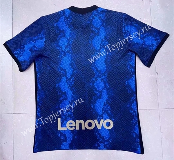 With Sponsor Version 2021-2022 Inter Milan Home Royal Blue Thailand Soccer Jersey AAA