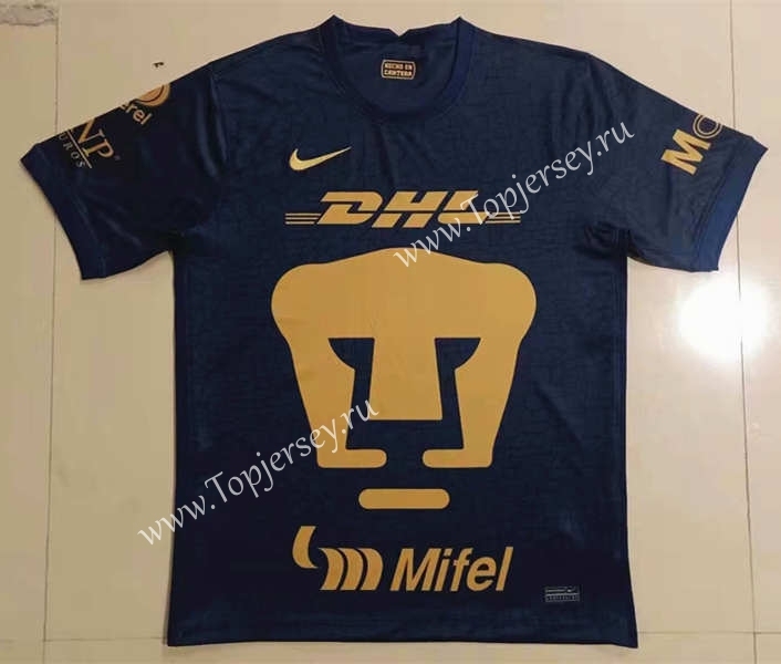2021-2022 Pumas UNAM Away Royal Blue Thailand Soccer Jersey AAA-908