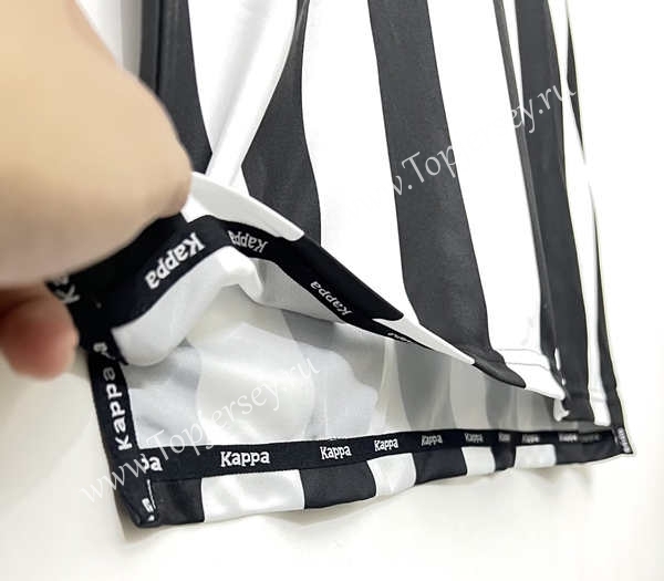 Retro Version 99-00 Juventus Home Black&White Thailand Soccer Jersey AAA-811