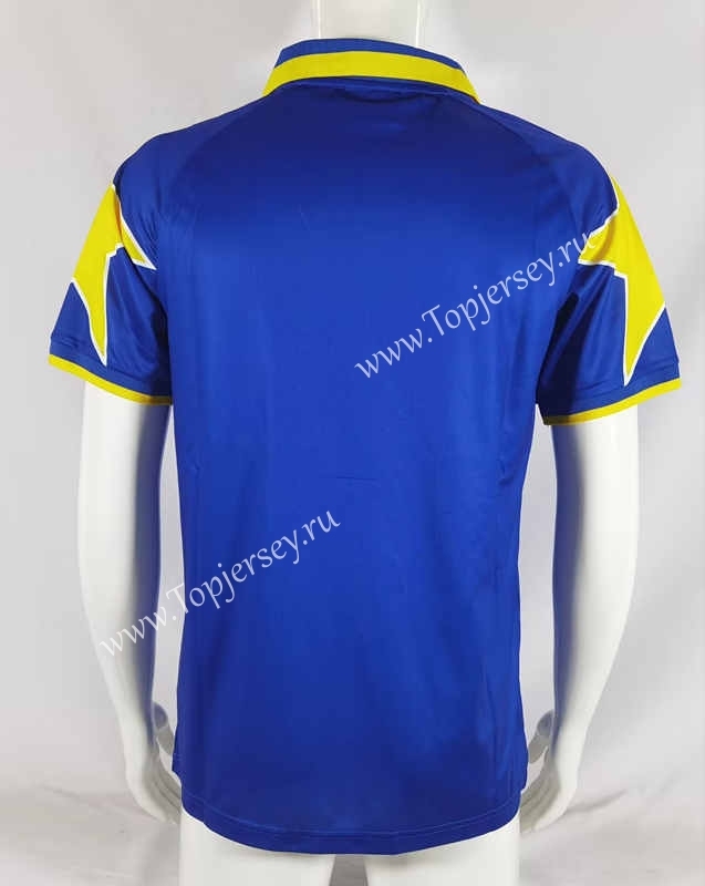 Retro Edition 95-96 Juventus Away Blue Thailand Soccer Jersey AAA-503