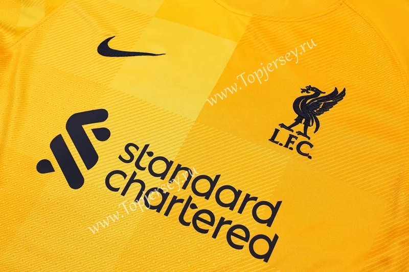 2021-2022 Liverpool Goalkeeper Yellow Thailand Soccer Jersey-418