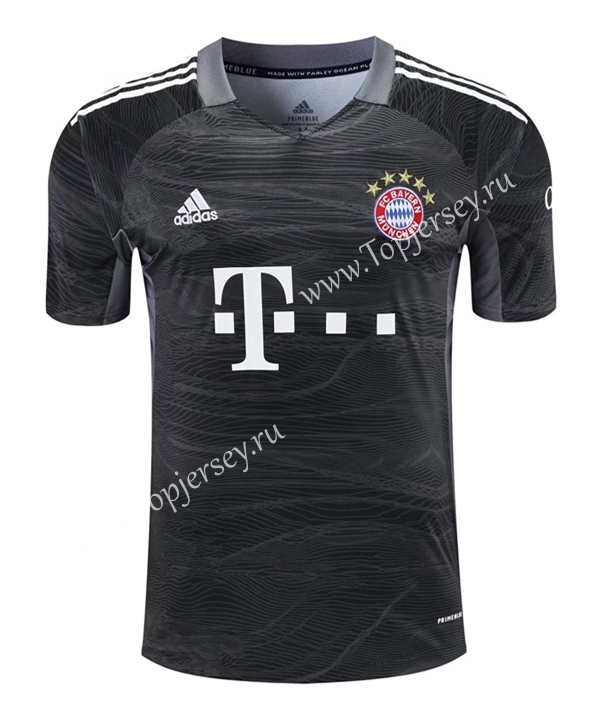 2021-2022 Bayern München Goalkeeper Black Thailand Soccer Jersey-418