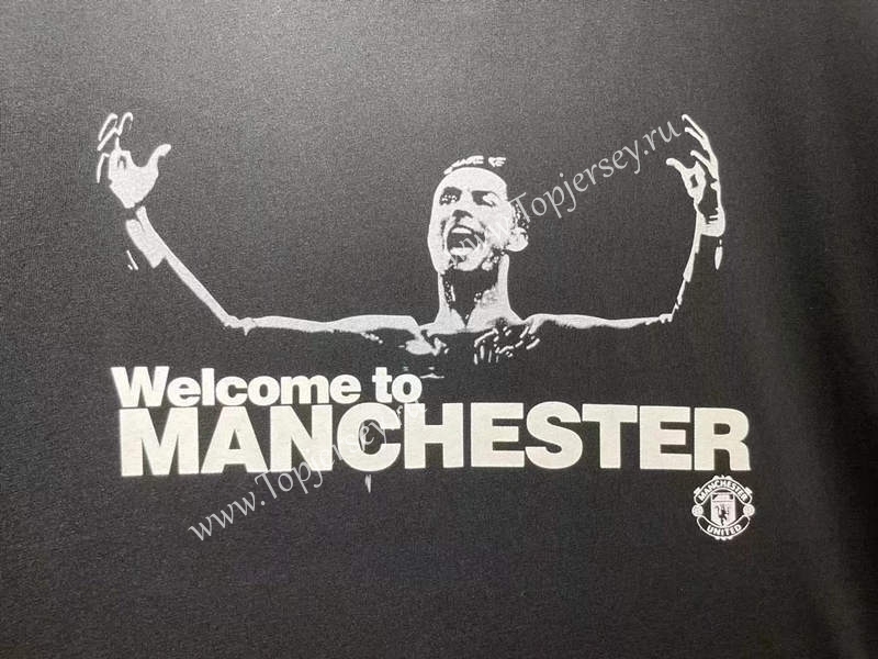 Commemorative Edition Manchester United Black T-shirt-CS