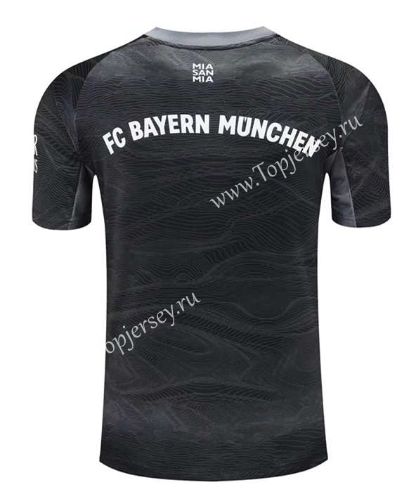 2021-2022 Bayern München Goalkeeper Black Thailand Soccer Jersey-418