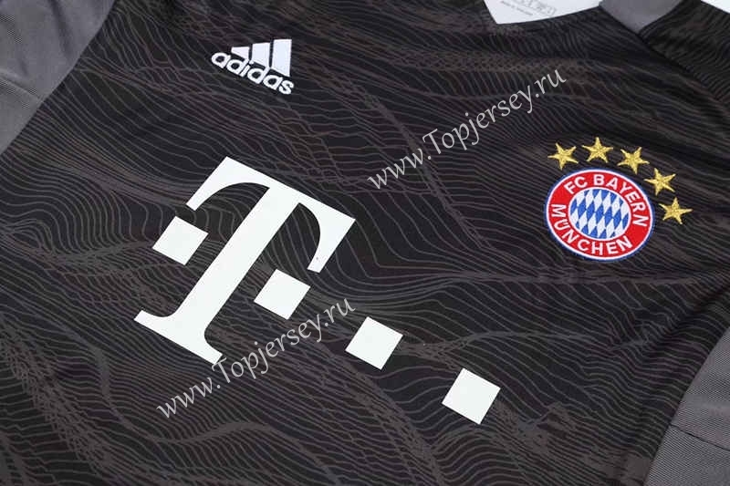2021-2022 Bayern München Goalkeeper Black Thailand Soccer Jersey-418