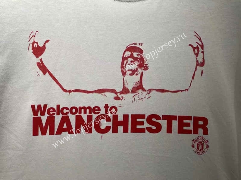 Commemorative Edition Manchester United White T-shirt-CS