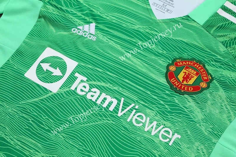 2021-2022 Manchester United Goalkeeper Green Thailand Soccer Jersey-418