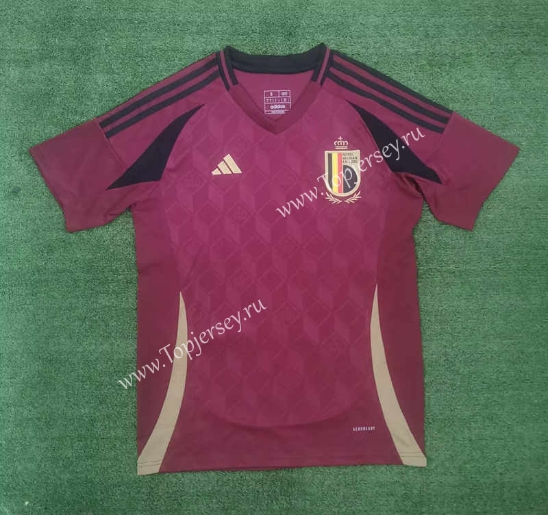 2024-2025 Belgium Home Red Thailand Soccer Jersey AAA-416
