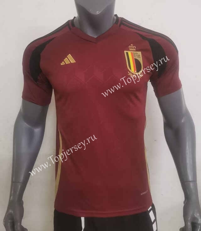 2024-2025 Belgium Home Red Thailand Soccer Jersey AAA-416