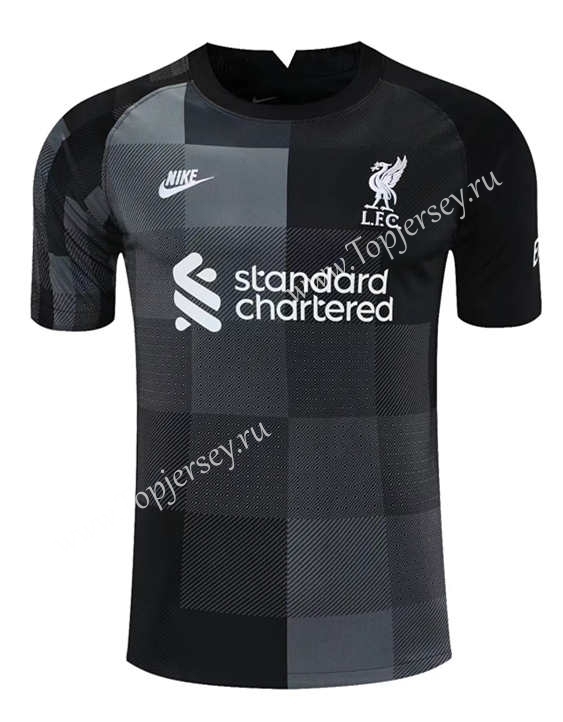 2021-2022 Liverpool Goalkeeper Black Thailand Soccer Jersey-418