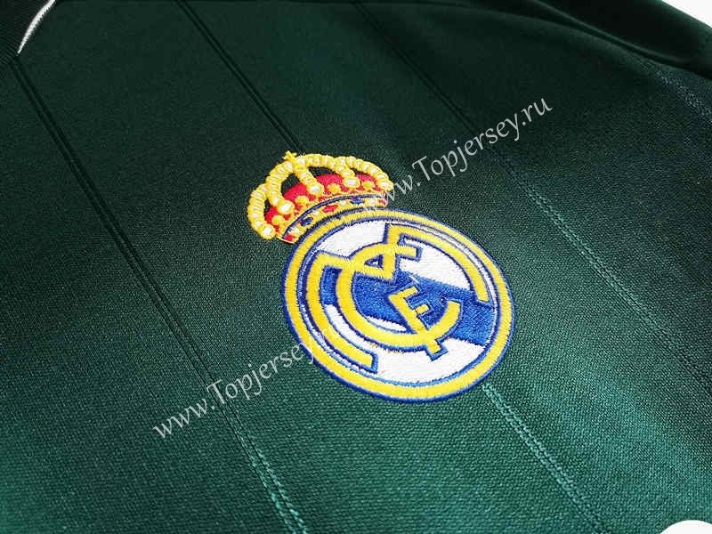 Retro Version 12-13 Real Madrid 2nd Away Green LS Thailand Soccer Jersey AAA-C1046
