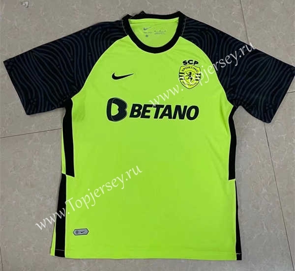 2021-2022 Sporting Clube de Portugal Away Fluorescent Green Thailand Soccer Jersey AAA-512