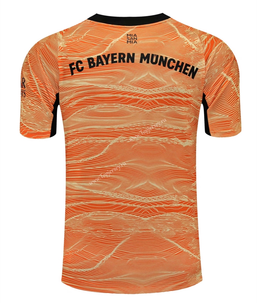 2021-2022 Bayern München Goalkeeper Orange Thailand Soccer Jersey-418