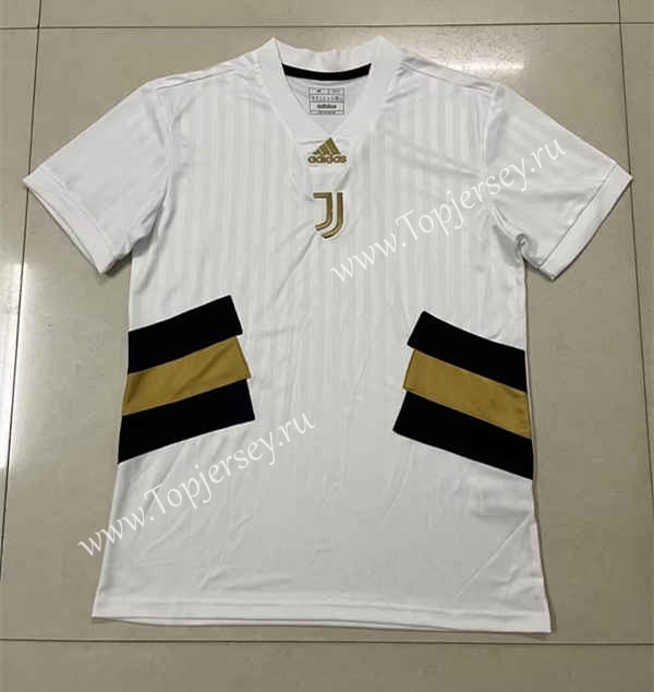 Retro Version Juventus White Thailand Soccer Jersey AAA-305