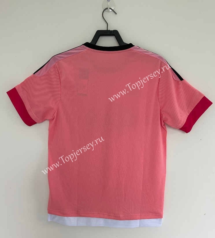 Retro Version 15-16 Juventus Away Pink Thailand Soccer Jersey AAA-811