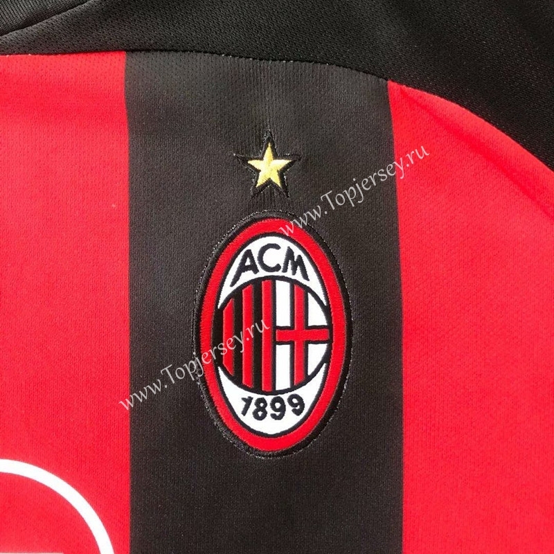 Retro Version 2000-2002 AC Milan Home Red&Black Thailand Soccer Jersey AAA-HR