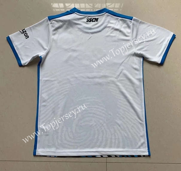 Maradona Commemorative Edition Napoli White Thailand Soccer Jersey AAA-512