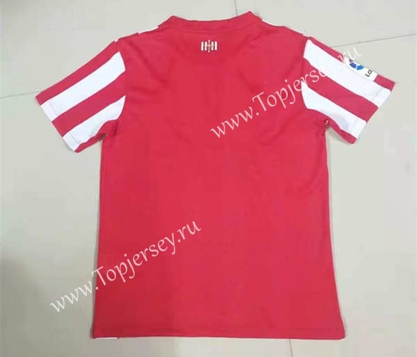 2021-2022 Sporting de Gijón Home Red&White Stripe Thailand Soccer Jersey AAA-HR