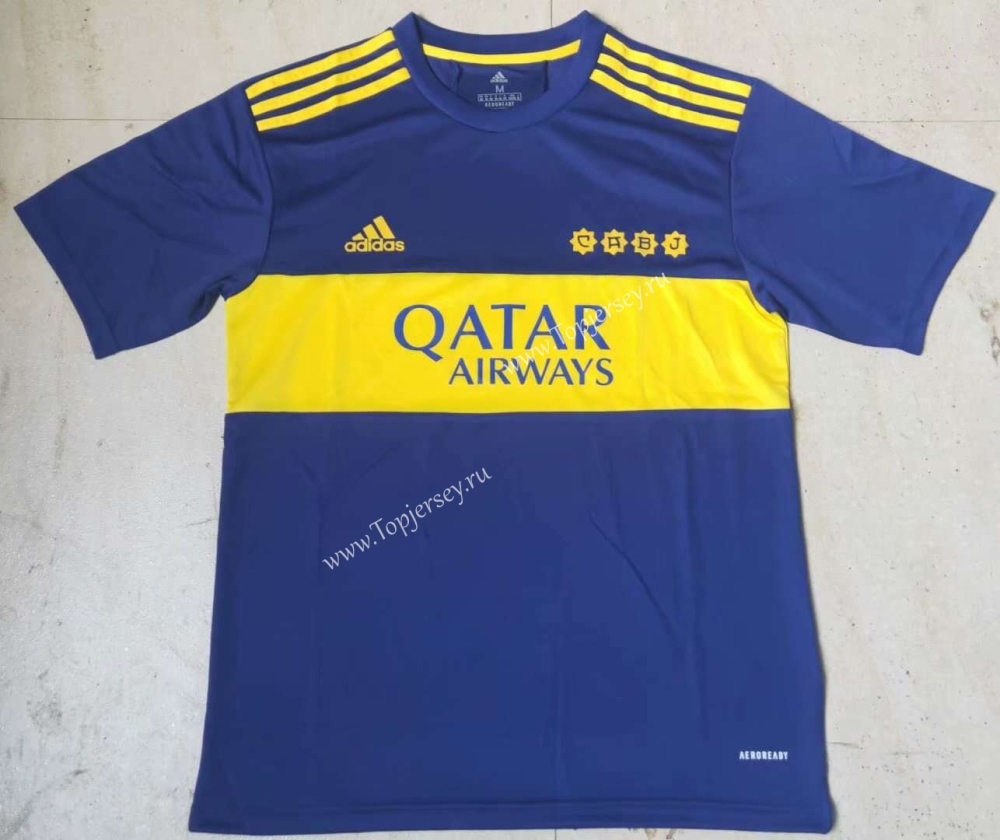Commemorative Edition Boca Juniors Home Blue Thailand Soccer Jersey AAA-7T