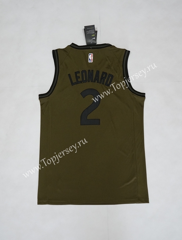 Toronto Raptors Army Green #2 NBA Jersey