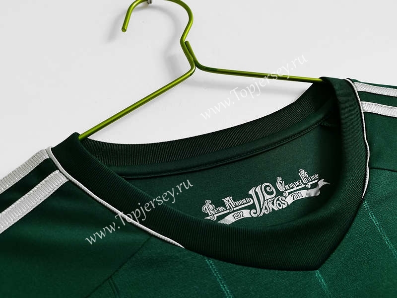 Retro Version 12-13 Real Madrid 2nd Away Green LS Thailand Soccer Jersey AAA-C1046