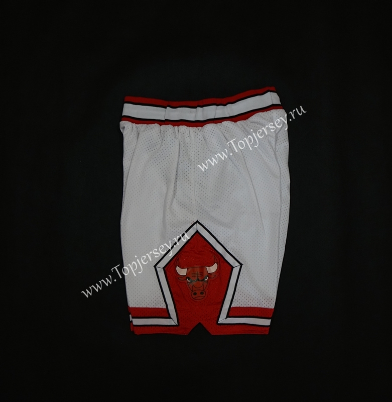 Chicago Bulls White NBA Shorts